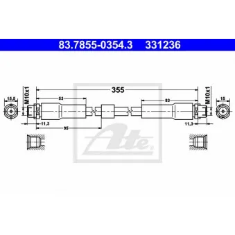 Flexible de frein ATE 83.7855-0354.3
