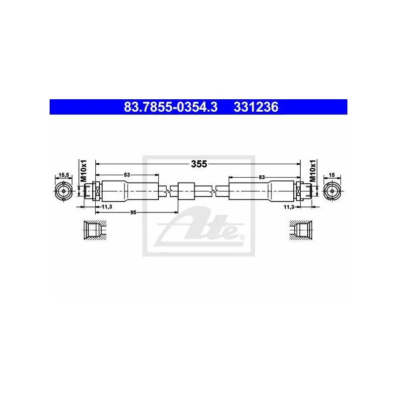 Flexible de frein ATE 83.7855-0354.3