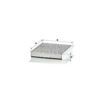 Filtre, air de l'habitacle MANN-FILTER CUK 2040