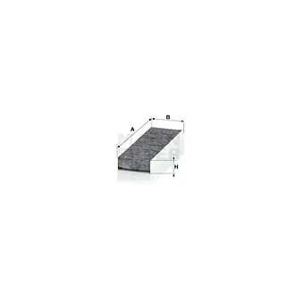 Filtre, air de l'habitacle MANN-FILTER CUK 26 025-2
