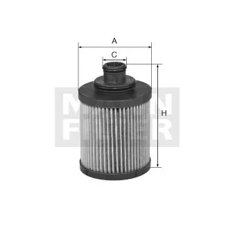 Filtre à huile MANN-FILTER HU 7051 z