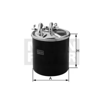 Filtre à carburant MANN-FILTER WK 11 025