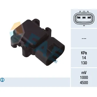 Capteur, pression du tuyau d'admission FAE