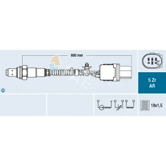 Sonde lambda FAE 75159