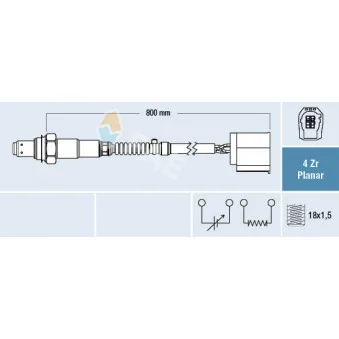 Sonde lambda FAE 77758