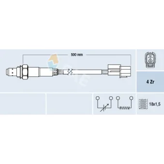 Sonde lambda FAE 77785