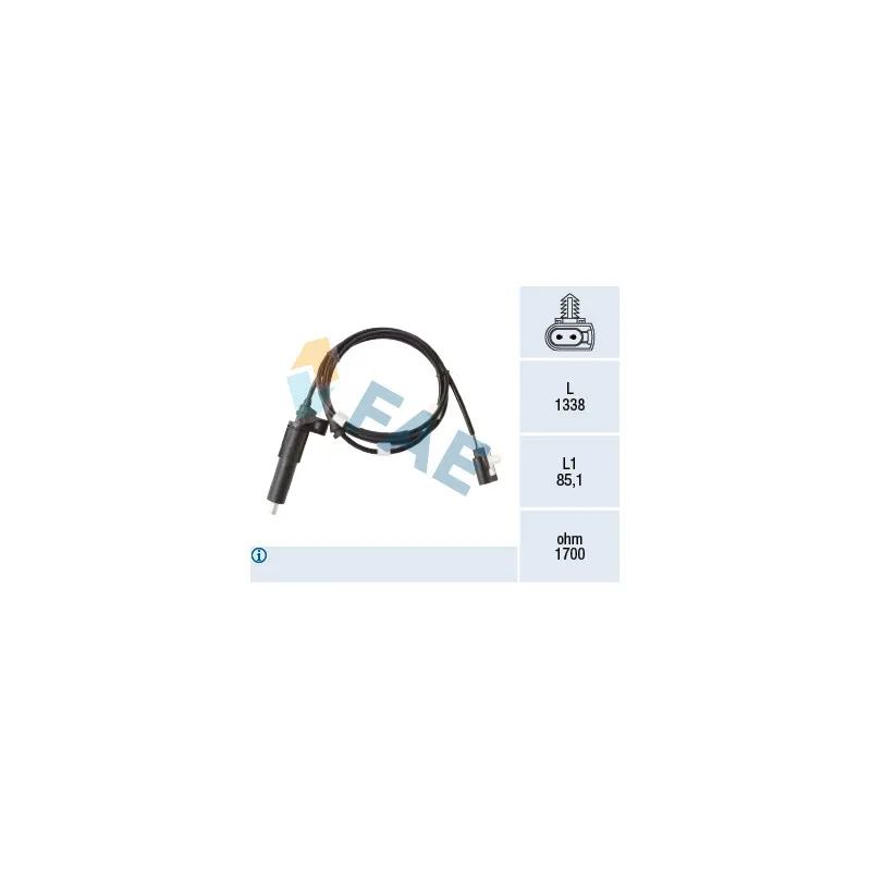 Capteur, vitesse de roue FAE 78479