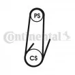 Courroie trapézoïdale à nervures CONTITECH 4PK1102 ELAST - Visuel 1