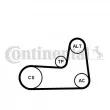 Jeu de courroies trapézoïdales à nervures CONTITECH 5PK1125K1 - Visuel 1