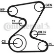Jeu de courroies trapézoïdales à nervures CONTITECH 5PK1815D1 - Visuel 1