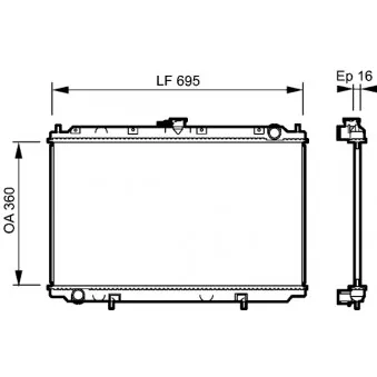 Cylindre émetteur, embrayage VALEO 2114619