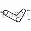Jeu de courroies trapézoïdales à nervures CONTITECH 6PK1050D2 - Visuel 1