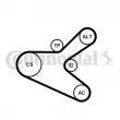 Jeu de courroies trapézoïdales à nervures CONTITECH 6PK1153K2 - Visuel 1