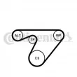 Pompe à eau+Jeu de courroie trapézoïdale à nervures CONTITECH 6PK1180WP2 - Visuel 1