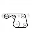 Pompe à eau+Jeu de courroie trapézoïdale à nervures CONTITECH 6PK1310WP1 - Visuel 1