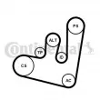 Jeu de courroies trapézoïdales à nervures CONTITECH 6PK1660K1 - Visuel 1