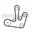 Jeu de courroies trapézoïdales à nervures CONTITECH 6PK1795K1 - Visuel 1