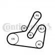 Jeu de courroies trapézoïdales à nervures CONTITECH 6PK1795K2 - Visuel 1