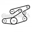 Jeu de courroies trapézoïdales à nervures CONTITECH 6PK1836K1 - Visuel 2