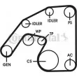 Jeu de courroies trapézoïdales à nervures CONTITECH 6PK2260D1 - Visuel 2