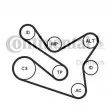 Jeu de courroies trapézoïdales à nervures CONTITECH 7PK1570K1 - Visuel 1