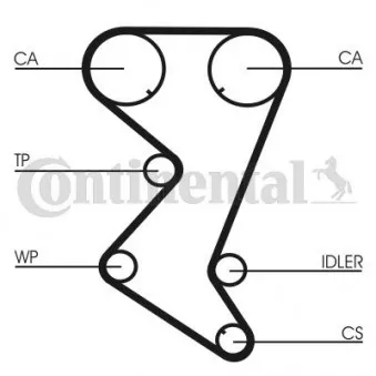 Courroie crantée CONTITECH CT1003