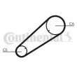 Courroie crantée CONTITECH CT1004 - Visuel 1