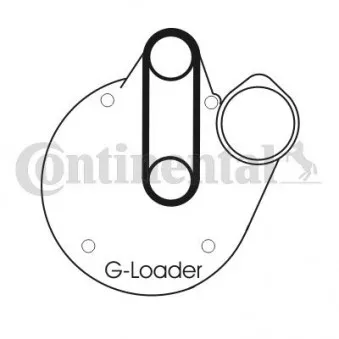 Courroie crantée CONTITECH CT1060