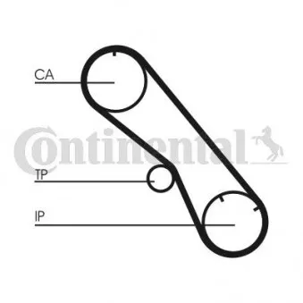 Courroie crantée CONTITECH CT1153