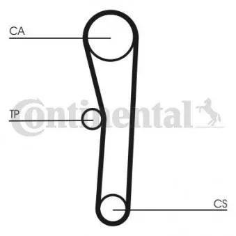 Courroie crantée CONTITECH CT505