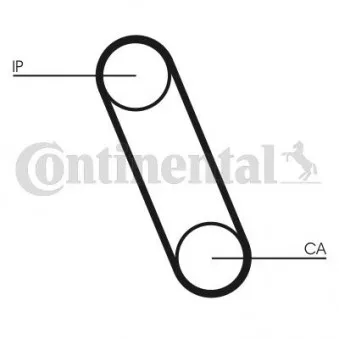 Courroie crantée CONTITECH CT561