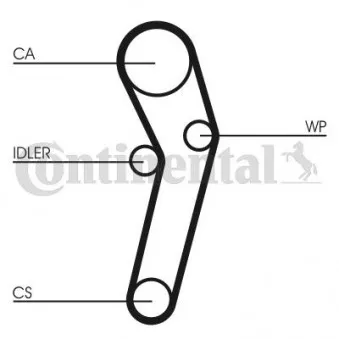 Courroie crantée CONTITECH CT631