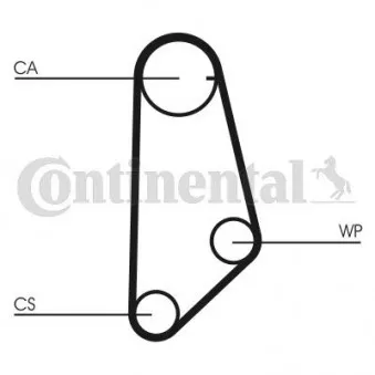 Courroie crantée CONTITECH CT635