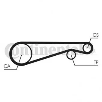 Courroie crantée CONTITECH CT653