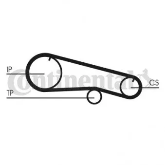 Courroie crantée CONTITECH CT668