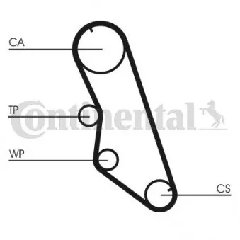 Pompe à eau + kit de courroie de distribution CONTITECH CT754WP2