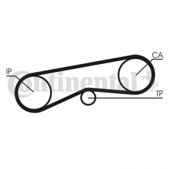 Courroie crantée CONTITECH CT780