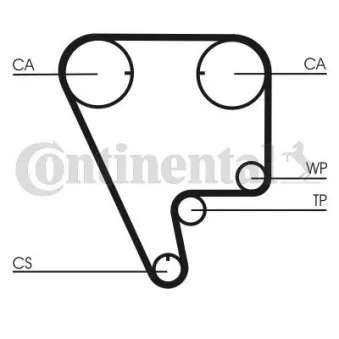 Courroie crantée CONTITECH CT794