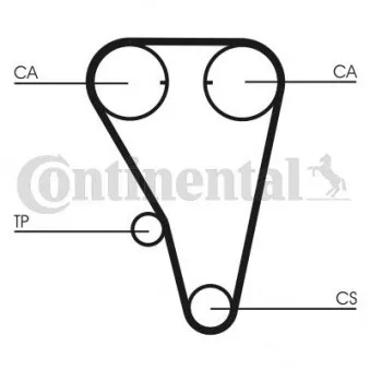 Courroie crantée CONTITECH CT803