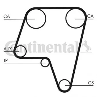 Courroie crantée CONTITECH CT819