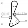 Courroie crantée CONTITECH CT828 - Visuel 2