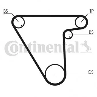 Courroie crantée CONTITECH CT833
