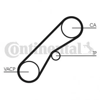 Courroie crantée CONTITECH CT857