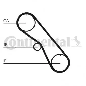 Courroie crantée CONTITECH CT861