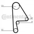 Pompe à eau + kit de courroie de distribution CONTITECH CT862WP1 - Visuel 1