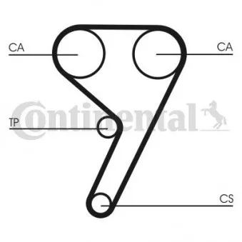 Kit de distribution CONTITECH CT881K4
