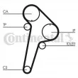 Courroie crantée CONTITECH CT891 - Visuel 2
