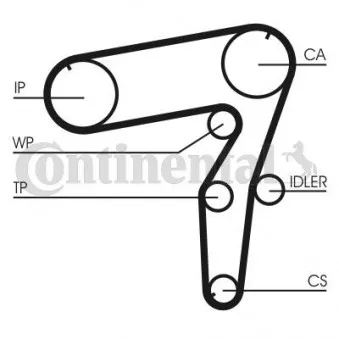 Pompe à eau + kit de courroie de distribution CONTITECH CT918WP1