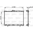 Radiateur, refroidissement du moteur VALEO 735203 - Visuel 2