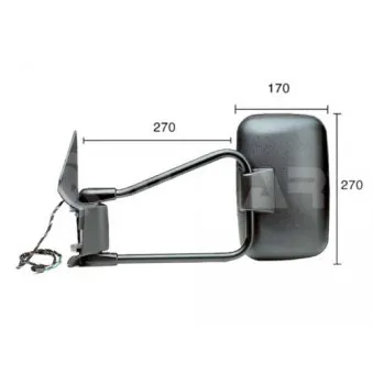 Rétroviseur extérieur ALKAR 9225962